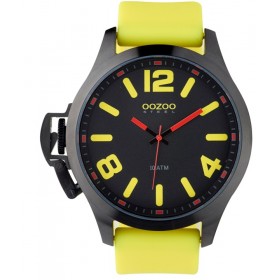 OOZOO Steel 50mm Yellow Rubber Strap OS369